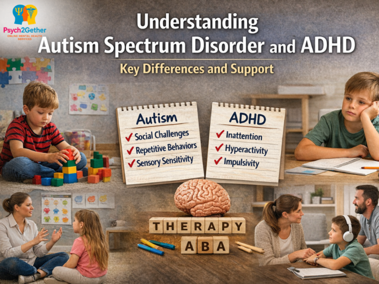 Understanding Autism Spectrum Disorder and ADHD - Psych2gether