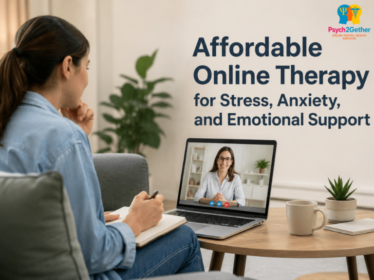 Affordable Online Therapy for Stress, Anxiety, and Emotional Support