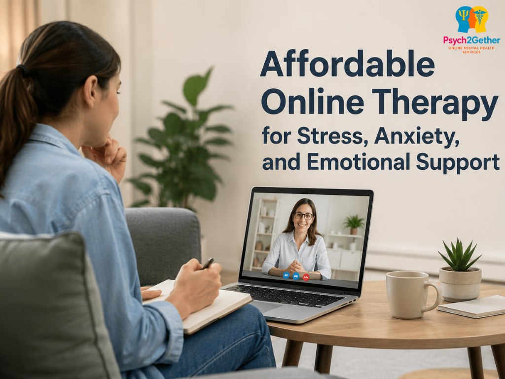 Affordable Online Therapy for Stress, Anxiety, and Emotional Support