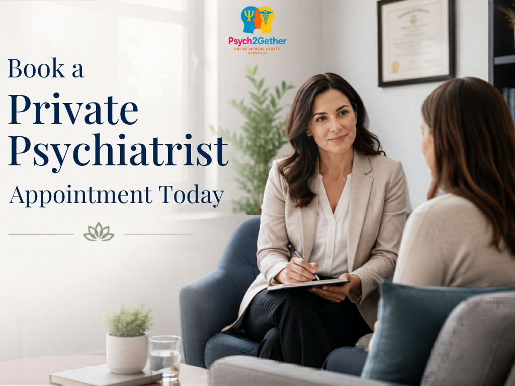 Book a Private Psychiatrist Appointment Today - Psych2gether