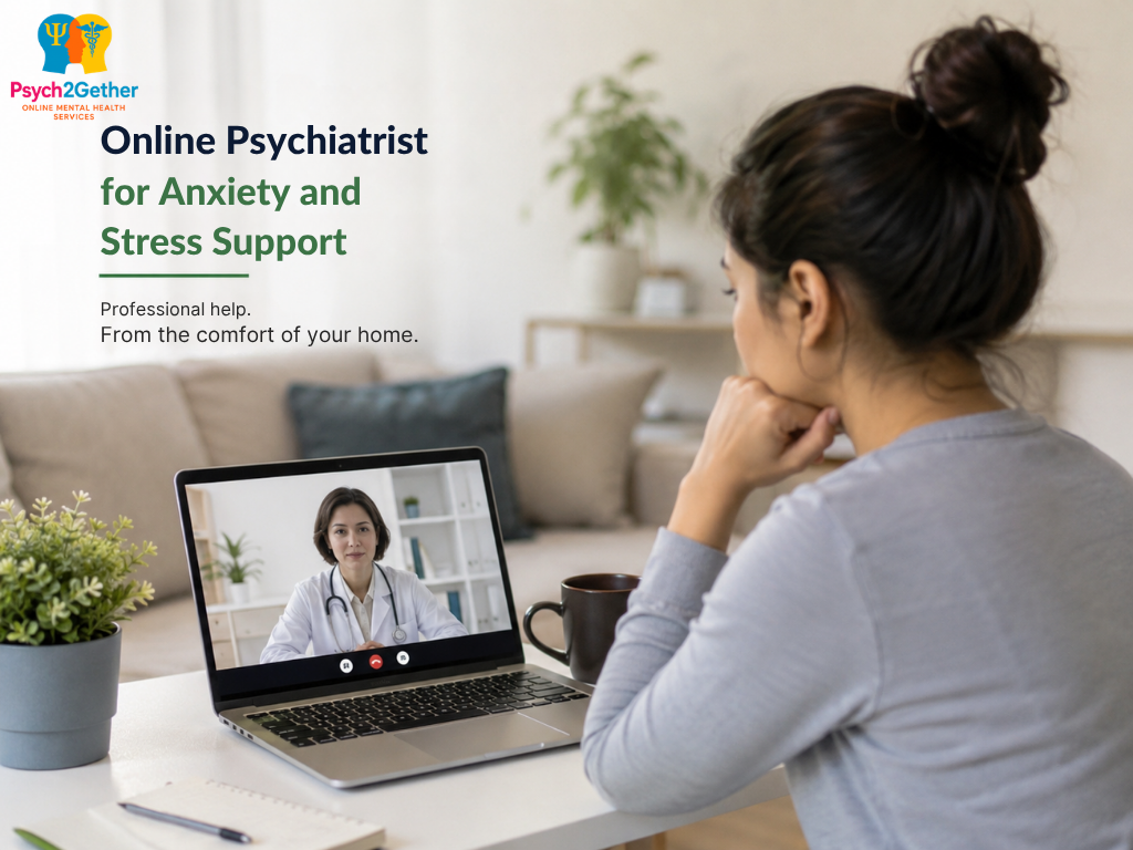 Online Psychiatrist for Anxiety and Stress - Psych2gether
