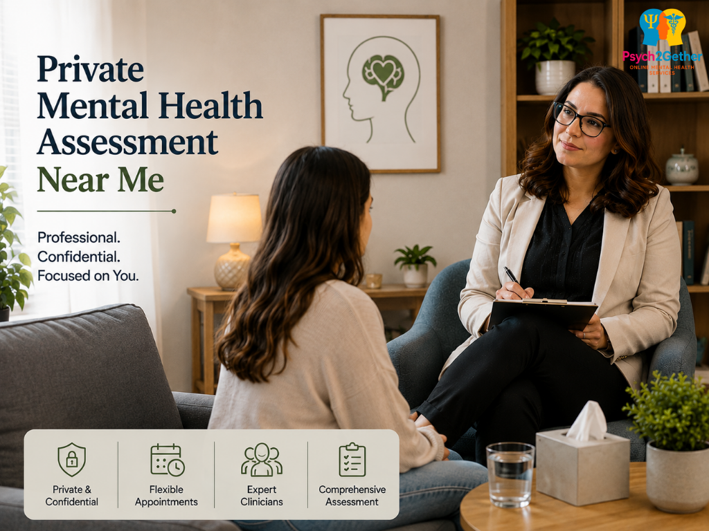 Private Mental Health Assessment Near Me - Psych2gether