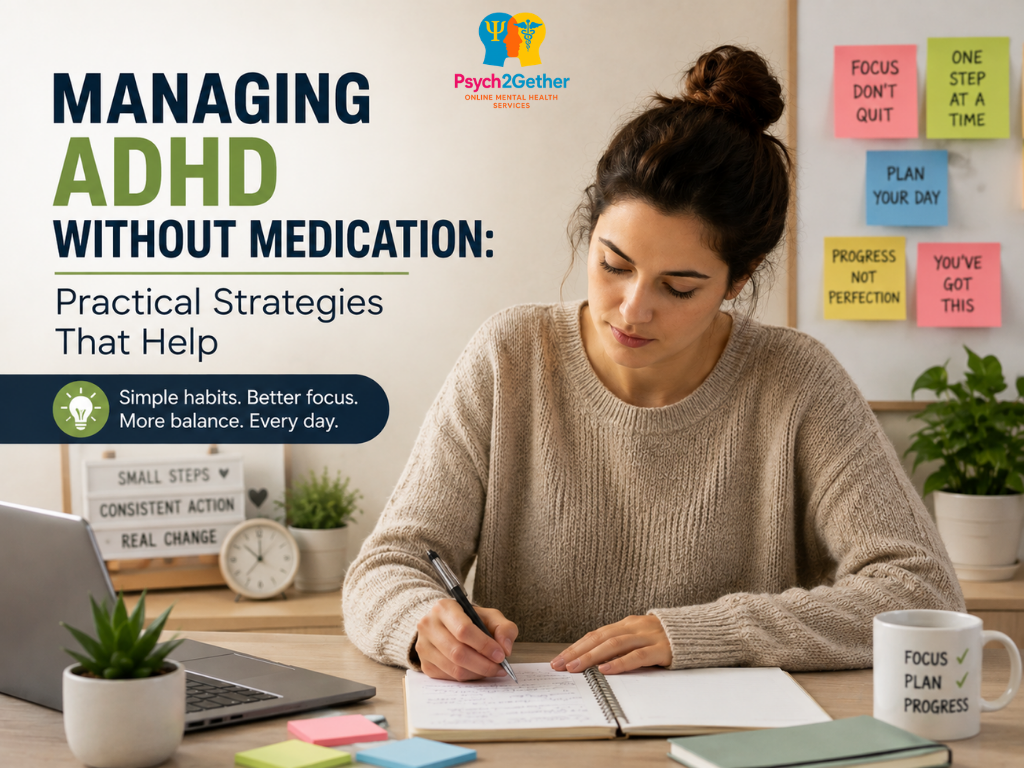 Managing ADHD Without Medication - Psych2gether